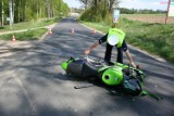 Plaskosz: Zderzenie citroena z motocyklem [ZDJĘCIE]