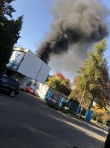 Groźny pożar w Mikrohucie. Słup dymu widać było z daleka