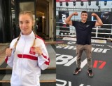 Pleszewskie złota w sportach walki. Nicola Kaczmarek i Olaf Pera na najwyższym stopniu podium Mistrzostw Polski w kickboxingu