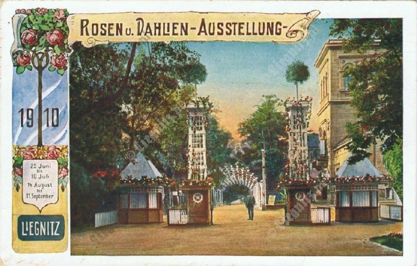 Oficjalna karta pocztowa wystawy z 1910 roku