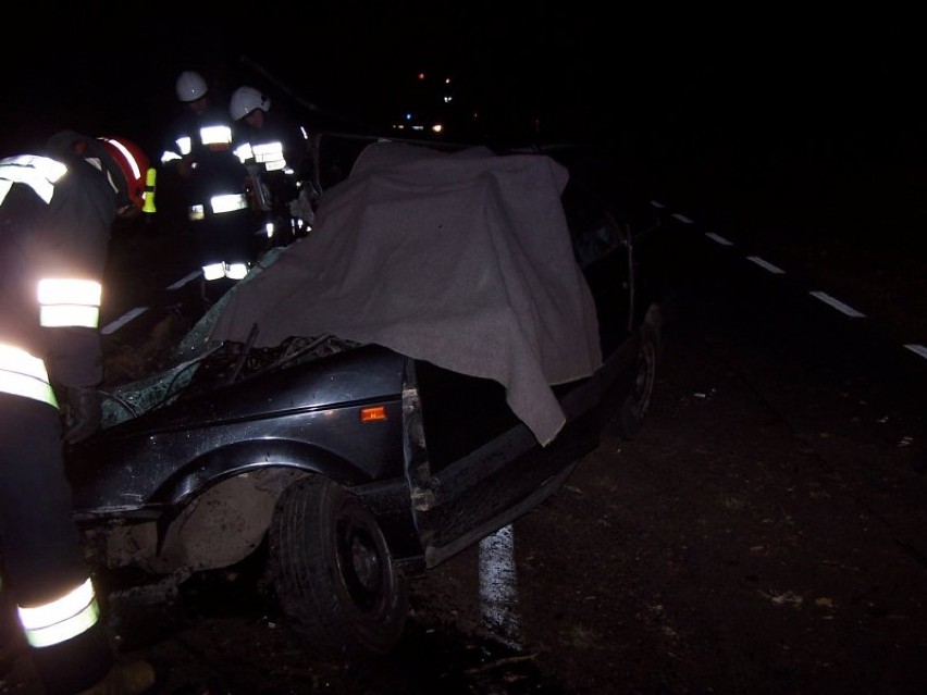 Wypadek w Markajmach. Kierowca zginął na miejscu