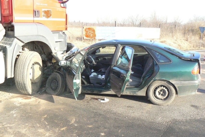 Wypadek w Mostkach gmina Sompolno