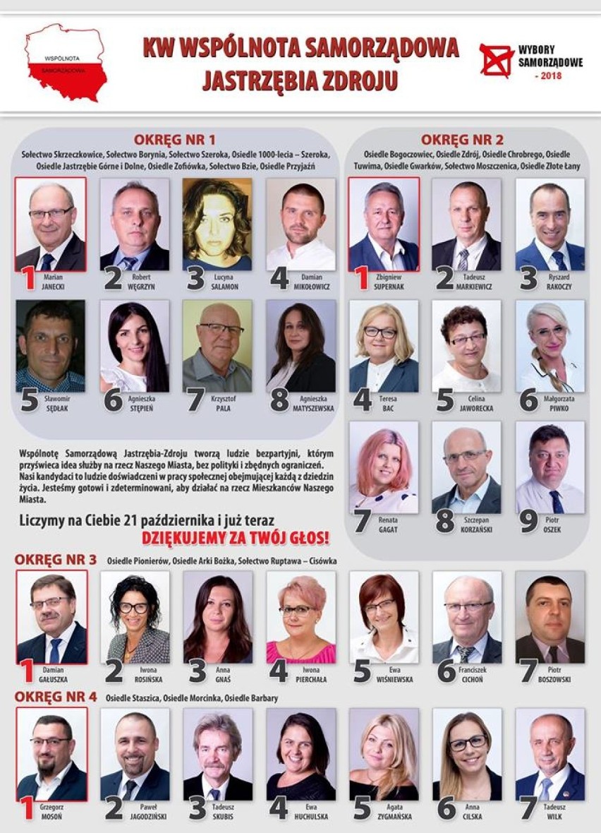 Wybory 2018 w Jastrzębiu: kandydaci Wspólnoty Samorządowej do Rady Miasta [ZDJĘCIA] 