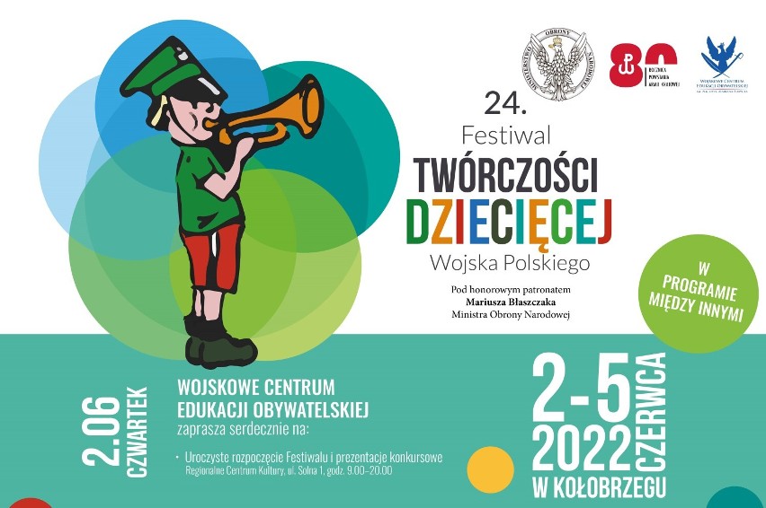 Festiwal Twórczości Dziecięcej Wojska Polskiego w Kołobrzegu - początek czerwca