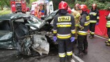 Śmiertelny wypadek na DW 111. Samochód uderzył w drzewo. Jedna osoba nie żyje [ZDJĘCIA]