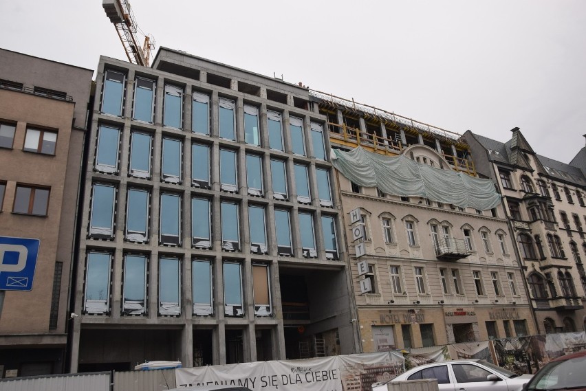 Rozbudowa hotelu Diament Plaza w centrum Katowic