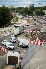 Rozbudowa ulicy Grunwaldzkiej w Bydgoszczy. Jedziemy już nową częścią mostu nad Flisem [zdjęcia]