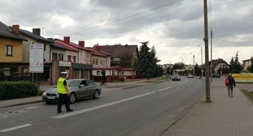 Zderzenie na ul. Głowackiego w Wieluniu. Jedna osoba z obrażeniami ZDJĘCIA
