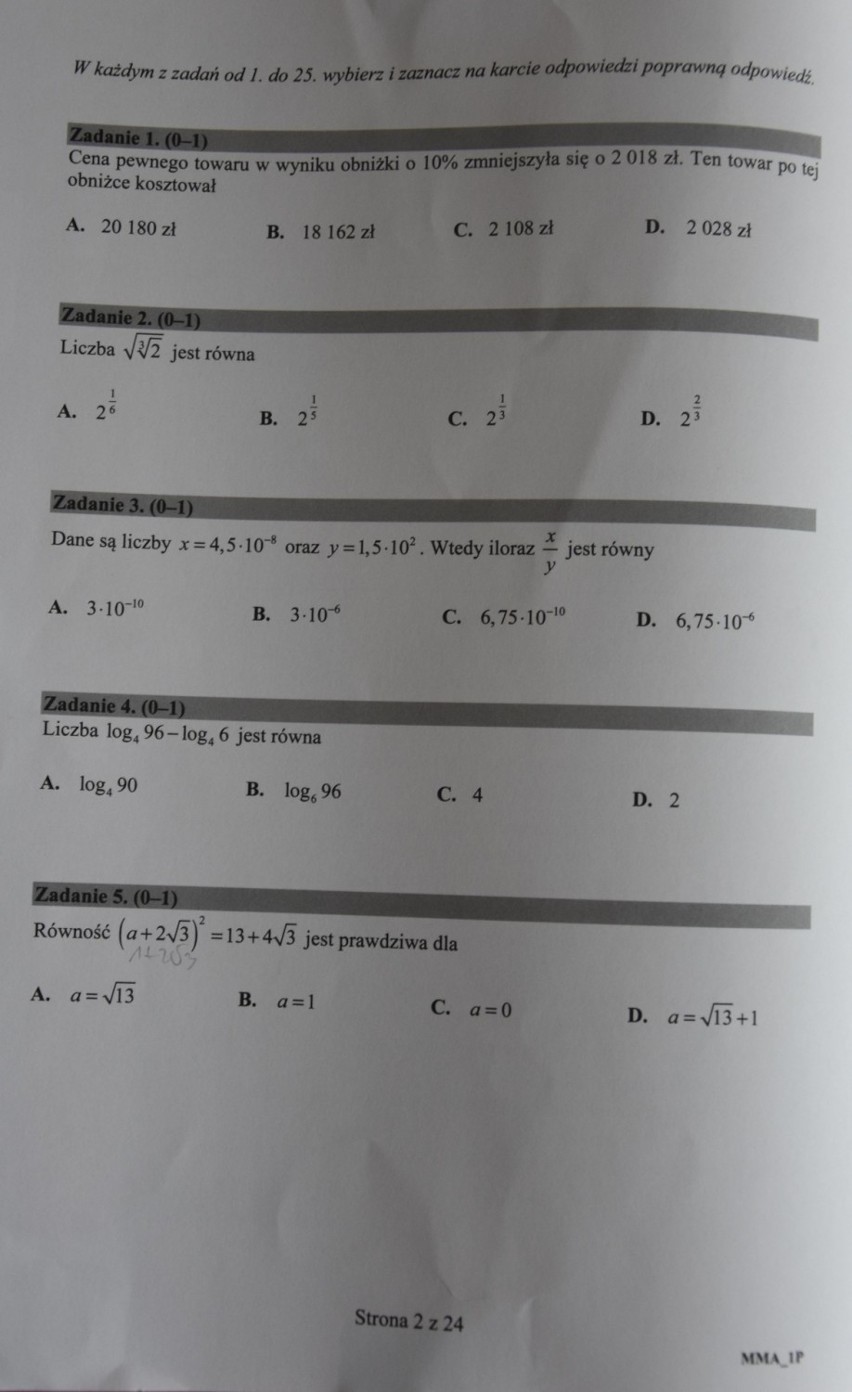 Matura poprawkowa 2018 MATEMATYKA. Arkusz i odpowiedzi w serwisie EDUKACJA. Mamy arkusze! Mamy wszystkie odpowiedzi