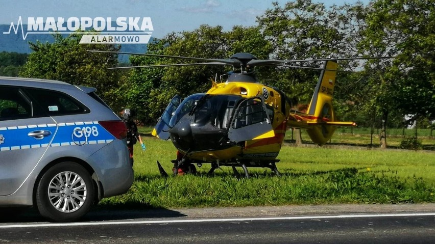 Wypadek na drodze krajowej numer 52 w Andrychowie