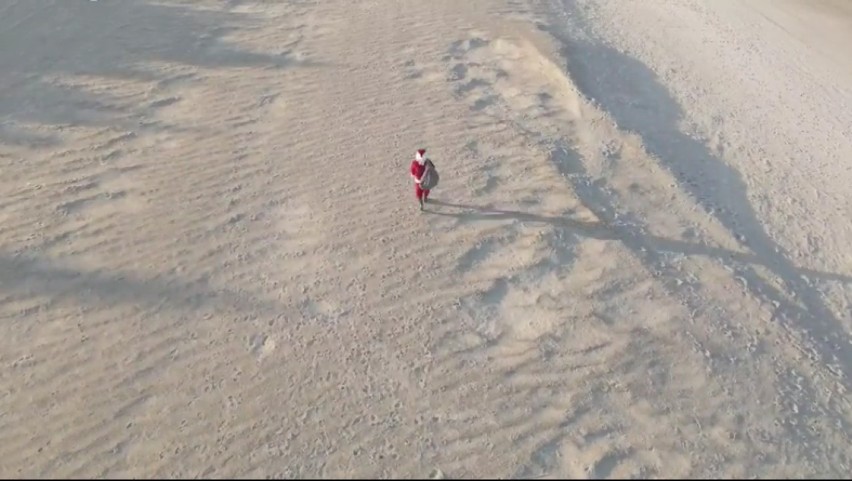 Święty Mikołaj odwiedził Łebę. Łeba nagrała świąteczny film promocyjny