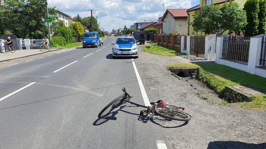 Wypadek na ul. Brzeźnickiej w Radomsku. Ranny 56-letni rowerzysta