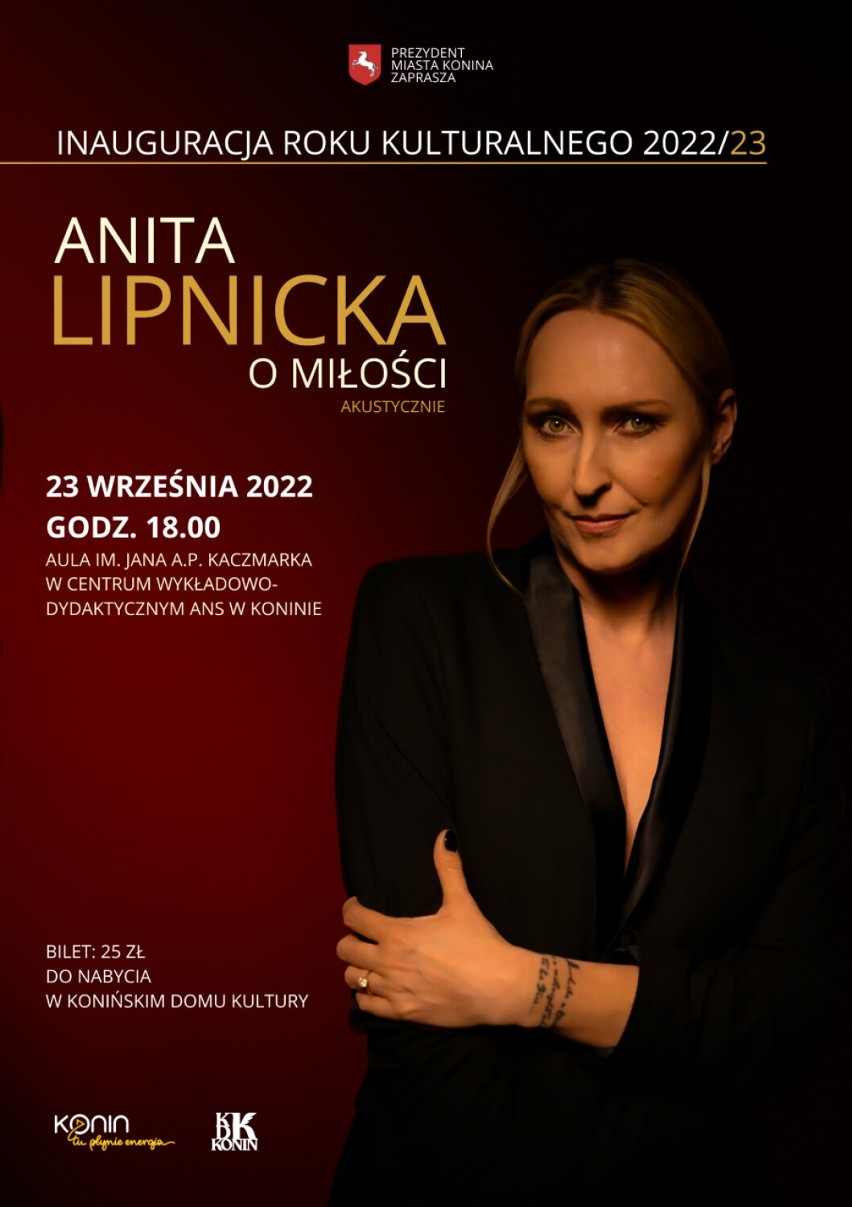 Anita Lipnicka w Koninie. Koncert w auli ANS. Inauguracja Roku Kulturalnego