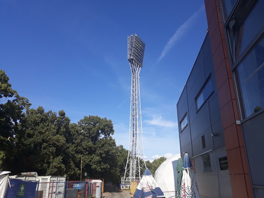 Stadion Pogoni w budowie - 17 lipca 2019