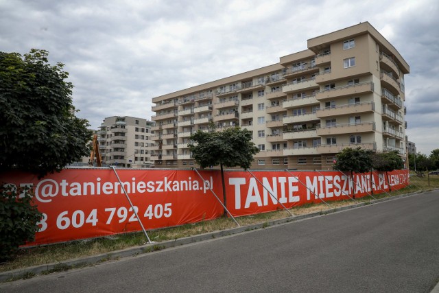 Ulica Lema i powstające w rejonie bloki