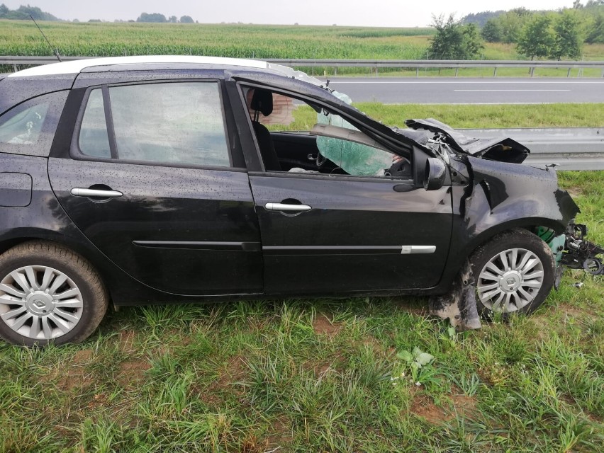 Wypadek na autostradzie A1 na odcinku Włocławek - Kutno