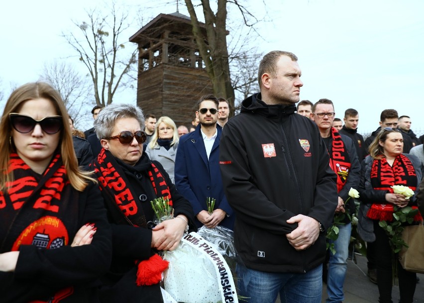 Pogrzeb Dawida Jakubowskiego, zawodnika MKS Piotrkowianin,...