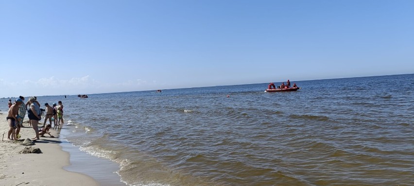W Jantarze poszukiwania osoby w Zatoce Gdańskiej. Służby ratunkowe  działają na miejscu
