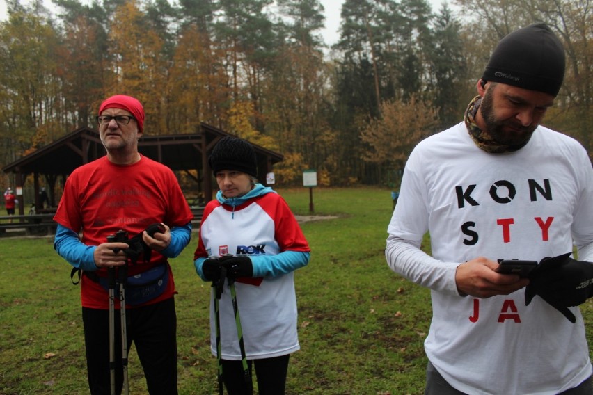 Parkrun Leszno w barwach biało - czerwonych