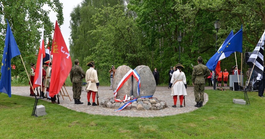 Odsłonięcie pomnika hrabiego Plélo w Gdańsku