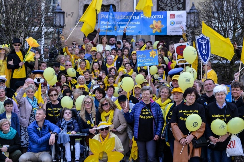 Pola Nadziei 2018 w Gdańsku [22.04.2018]. Żonkilowa parada...