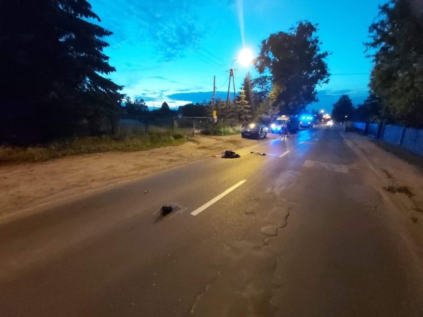 Z ustaleń policji wynika, że mężczyzna jechał motocyklem...