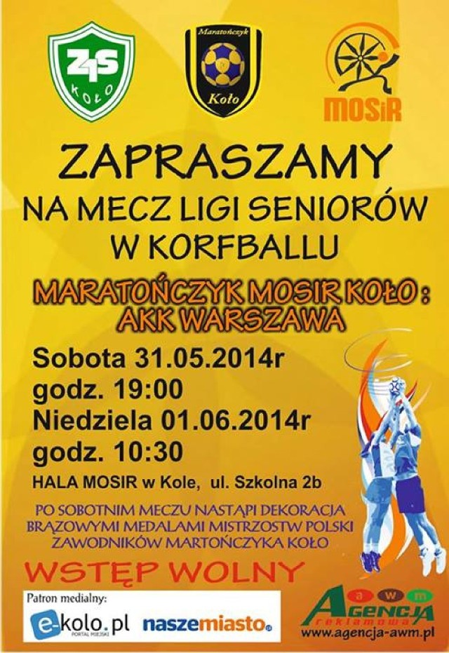 Korfball: Maratończyk MOSiR Koło - AKK Warszawa