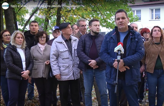 Niedzielny protest w Busku-Zdroju.