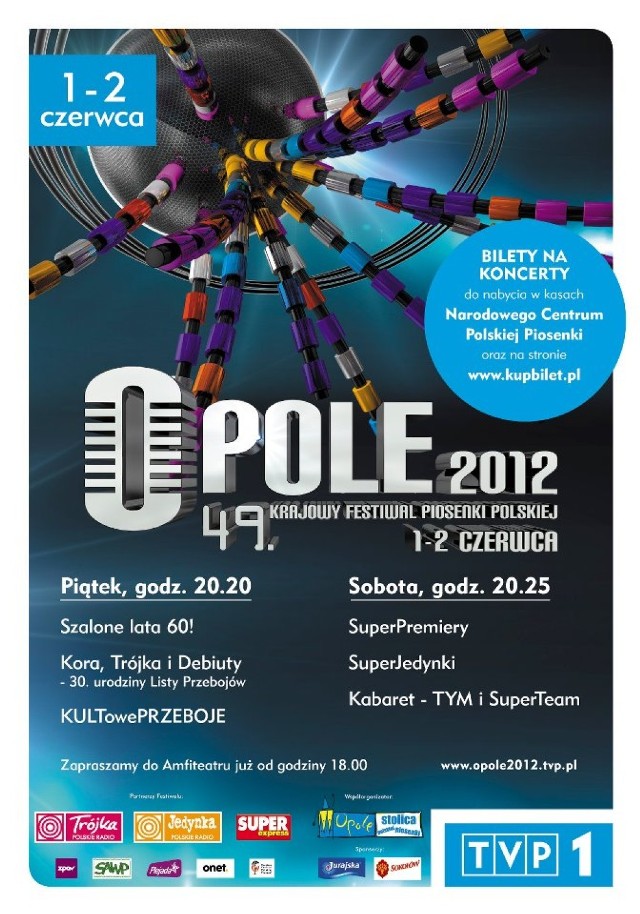 Festiwal Opole 2012 - program koncertów