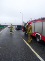 Wypadek na moście chełmińskim na DK91. Kobieta w ciąży w szpitalu! Zdjęcia