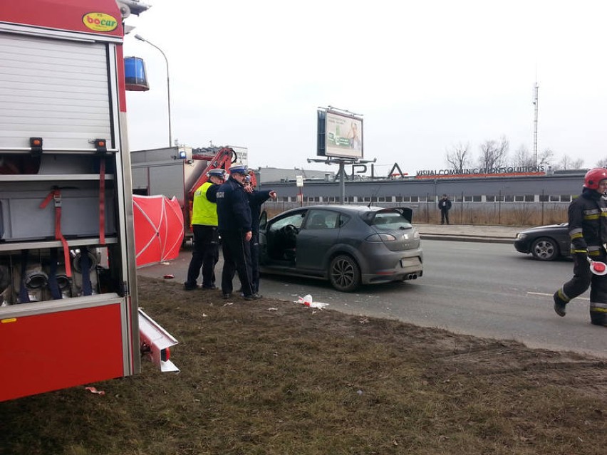 Śmiertelny wypadek na Dąbrowskiego w Łodzi