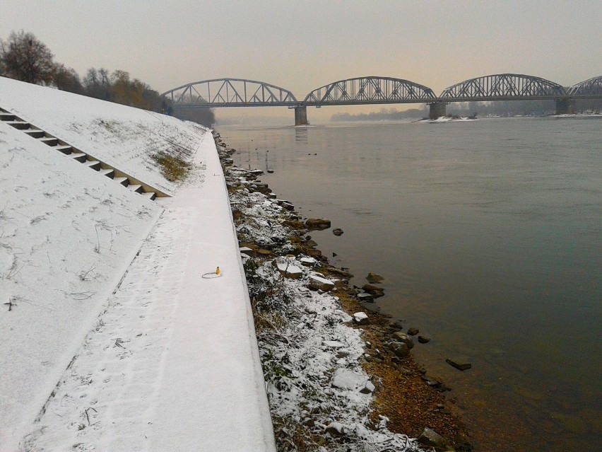 Zimowo na Bulwarze w Toruniu