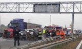Gliwice: Wypadek na autostradzie A4 [ZDJĘCIA]. Zderzenie 5 samochodów, droga na Wrocław zablokowana