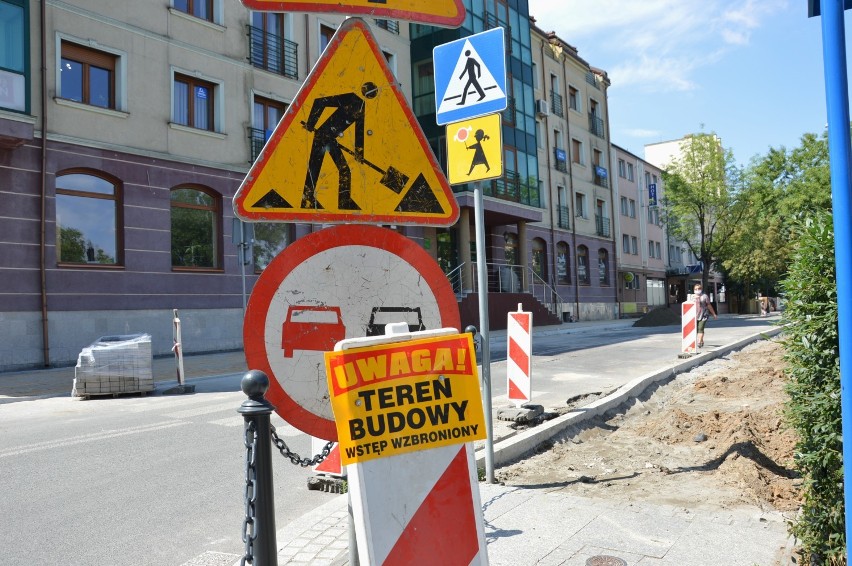 Remont ulicy Grota Roweckiego w Piotrkowie