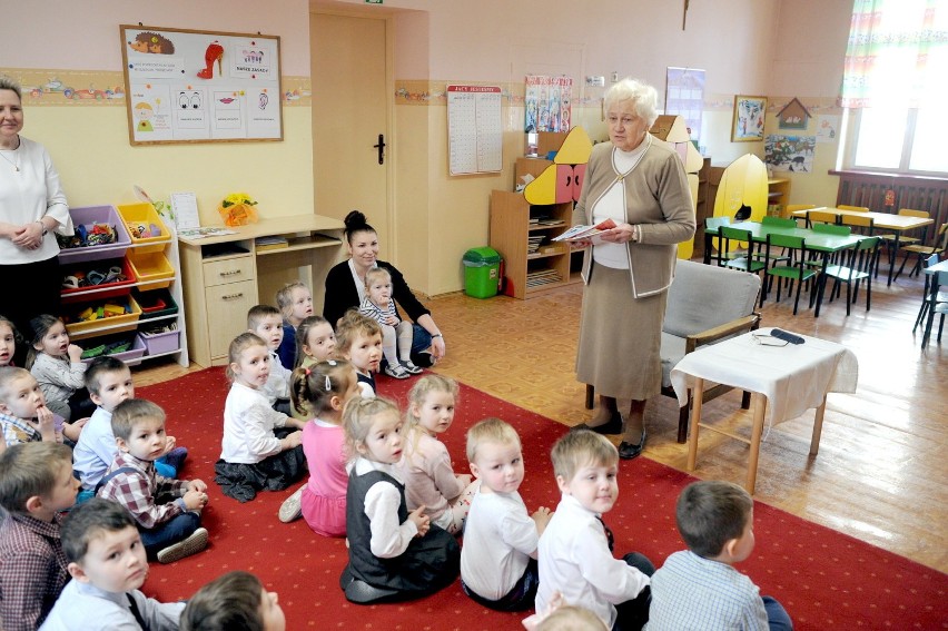 Spotkanie przedszkolaków z Krystyną Grys