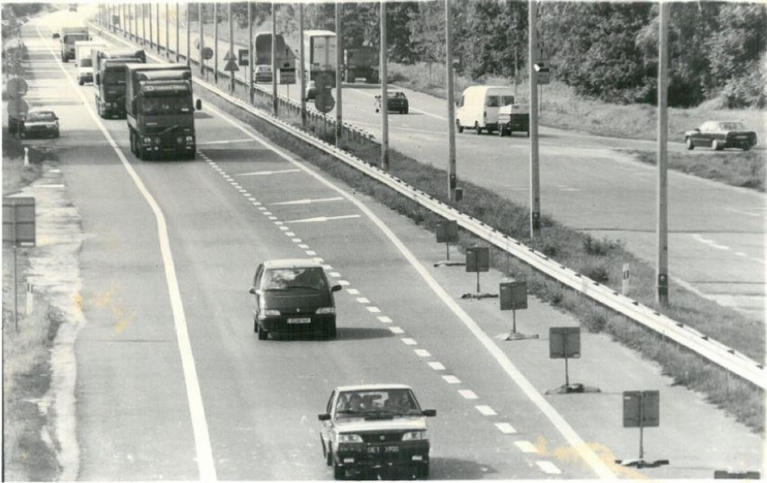 Autostrada A4 przed rozbudową.