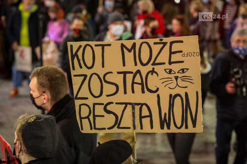 Strajk kobiet i artystów w Szczecinie - 2.11.2020
