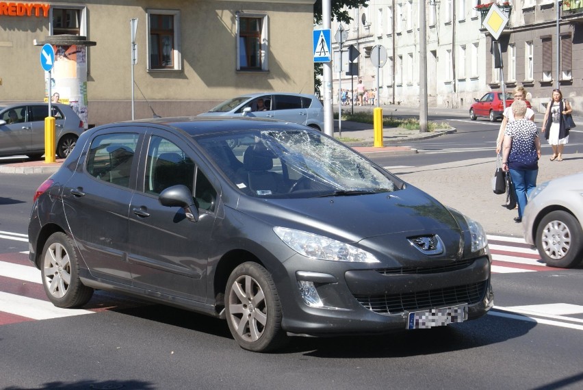 Potrącenie rowerzysty na ulicy Górnośląskiej w Kaliszu