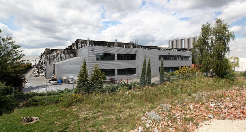 Pożar zakładów Coko-Werk na Dąbrowskiego w Łodzi