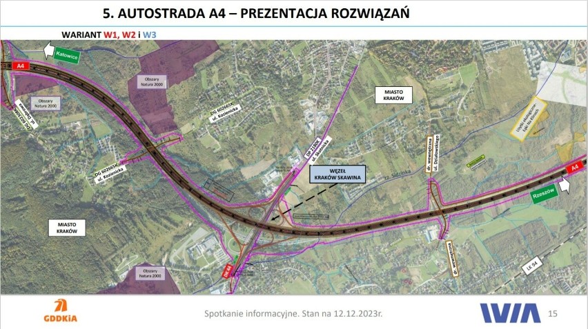 Trzeci pas na autostradzie A4 w Krakowie ma powstać po 2030 roku. Mieszkańcy boją się wyburzeń, domagają się ekranów