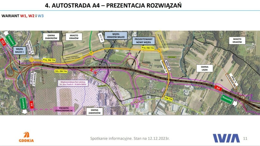 Trzeci pas na autostradzie A4 w Krakowie ma powstać po 2030 roku. Mieszkańcy boją się wyburzeń, domagają się ekranów
