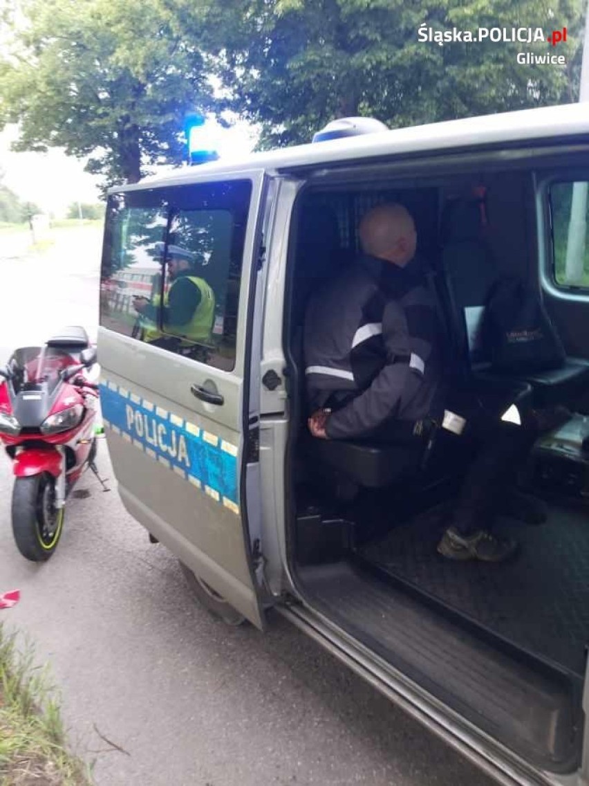 Policyjny pościg za motocyklistą w Gliwicach. Konieczne były posiłki