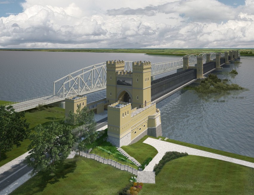 Wizualizacja Mostu Tczewskiego po odrestaurowaniu