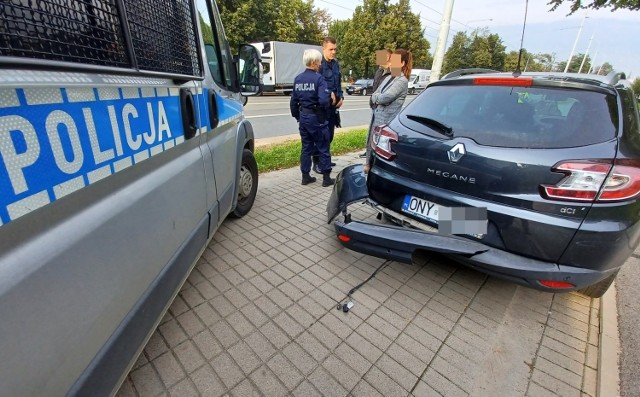 Po zderzeniu kierowca jadący buspasem nie zatrzymał się i oddalił się z miejsca wypadku