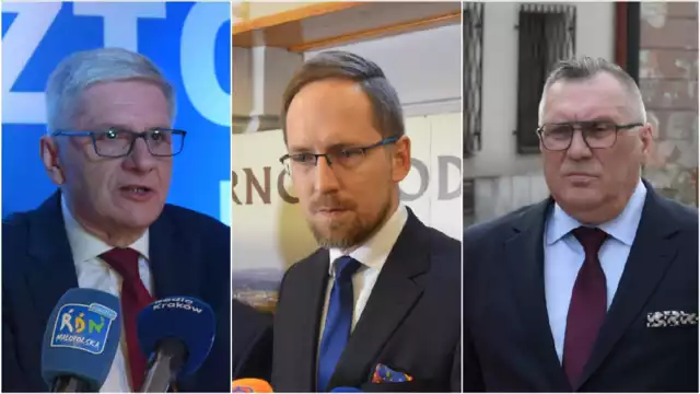 Start w wyborach prezydenckich w Tarnowie ogłosili na razie: Krzysztof Rodak (od lewej), Jakub Kwaśny i Henryk Łabędź