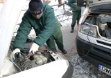 Mróz unieruchomił samochody w Kotlinie Jeleniogórskiej