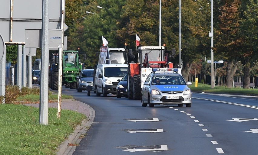 Rolnicze protesty w Lesznie i okolicach 7 października 2020
