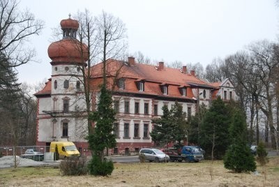 Pałac w Miedrach, w którym działa DPS