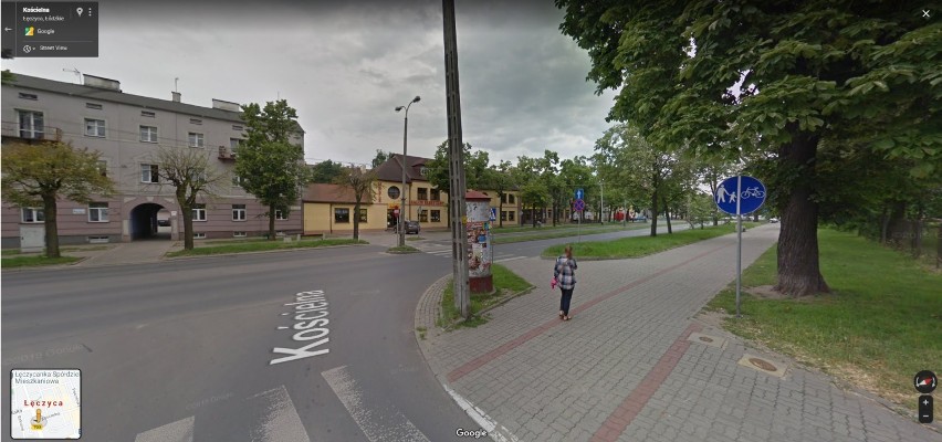 Łęczyca na Google Street View. Zobacz miasto i ludzi, którzy wtedy spacerowali tymi uliczkami GALERIA