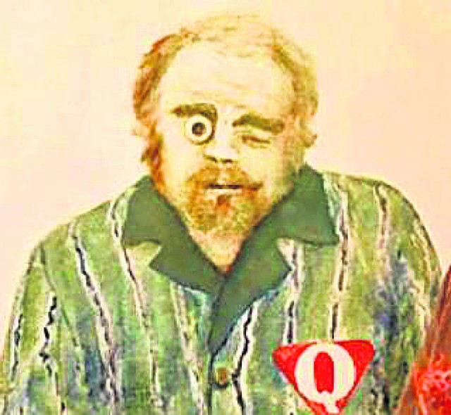 Autoportret Alberta Załuskiego namalowany na starych drzwiach
